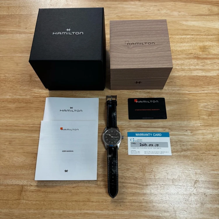 해밀턴 [카키필드 머피] 42mm 오토매틱 드레스워치 필드워치 (S급) 이미지