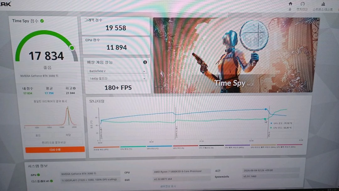 5800x3d + 3080ti 게이밍 데스크탑 컴퓨터 본체 판매합니다 이미지