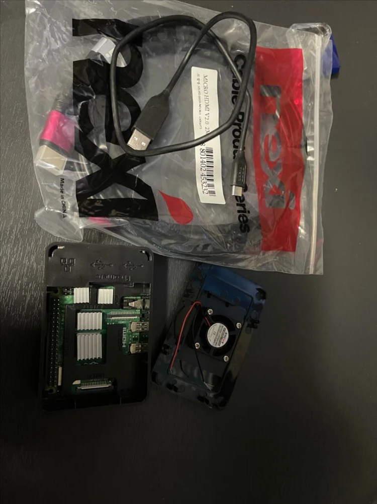 라즈베리파이4B 4GB 판매 ( 32G sd카드, 마이크로 hdmi 단자, 전력선 포함) 이미지