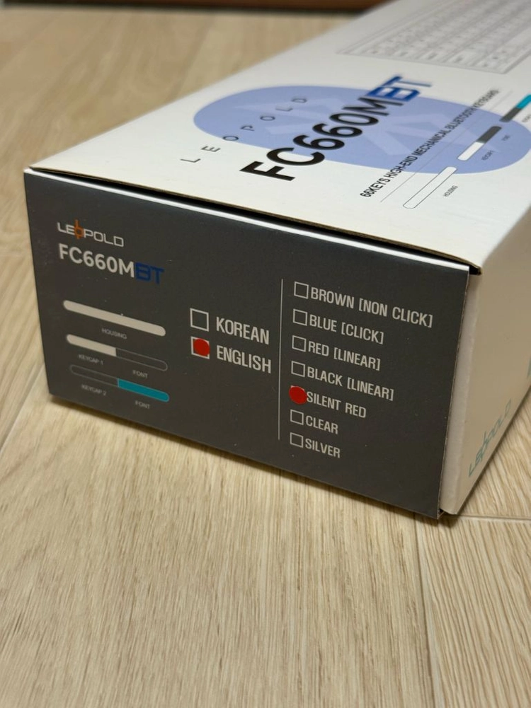 레오폴드 FC660MBT 저소음 적축 영문 키캡 이미지