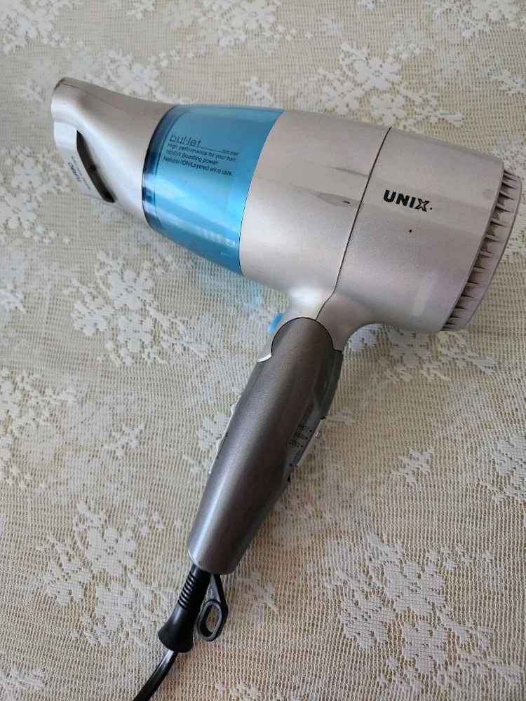 유닉스 불렛 드라이기 1850W 실버/블루 (뒷면 마개없음) 이미지