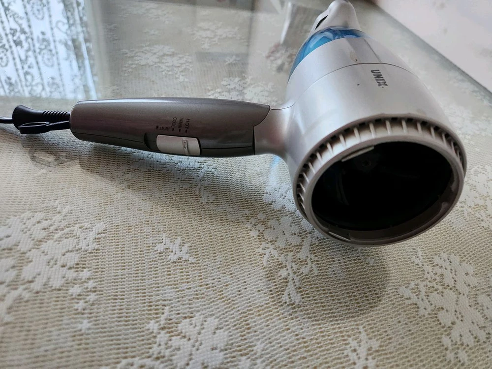 유닉스 불렛 드라이기 1850W 실버/블루 (뒷면 마개없음) 이미지
