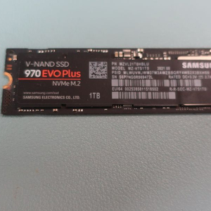 삼성 970 EVO Plus NVMe M.2 SSD 1TB 팝니다. 이미지