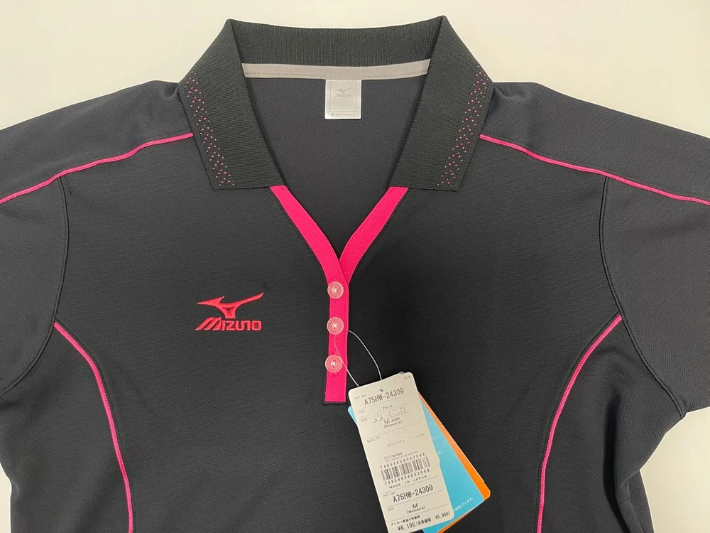미즈노 00s 올드 재팬 여성 빈티지 반팔 카라 티셔츠 Mizuno 이미지