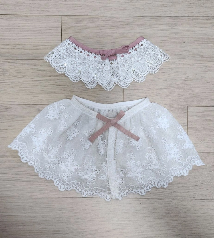 여아 가디건+블라우스티셔츠.케이프 130. 8세 택포 이미지
