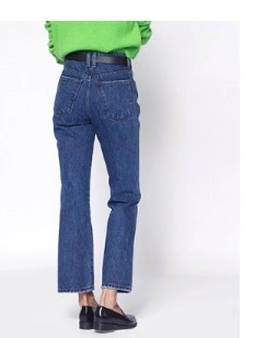 식스앤어하프 High rise relaxed flare storm blue-size small(24-25) 이미지