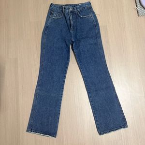 식스앤어하프 High rise relaxed flare storm blue-size small(24-25) 이미지