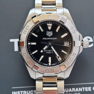 태그호이어 아쿠아레이서 스틸 블랙 여성 시계 32mm 이미지