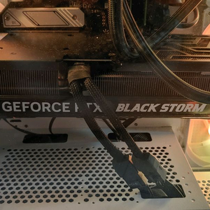 RTX4080 BLACK STORM 16G 이엠텍 블랙스톰 그래픽카드 이미지