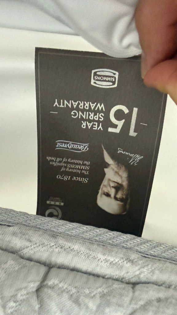시몬스 뷰티레스트 G윌리엄 SS 침대프레임 + 매트리스 세트 이미지