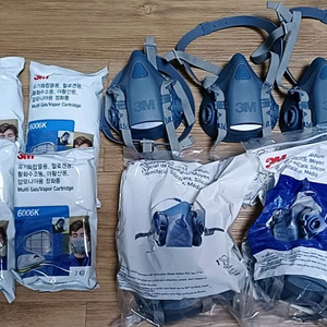 미사용 3M 방독마스크,3M 방독 정화통 판매해요 이미지