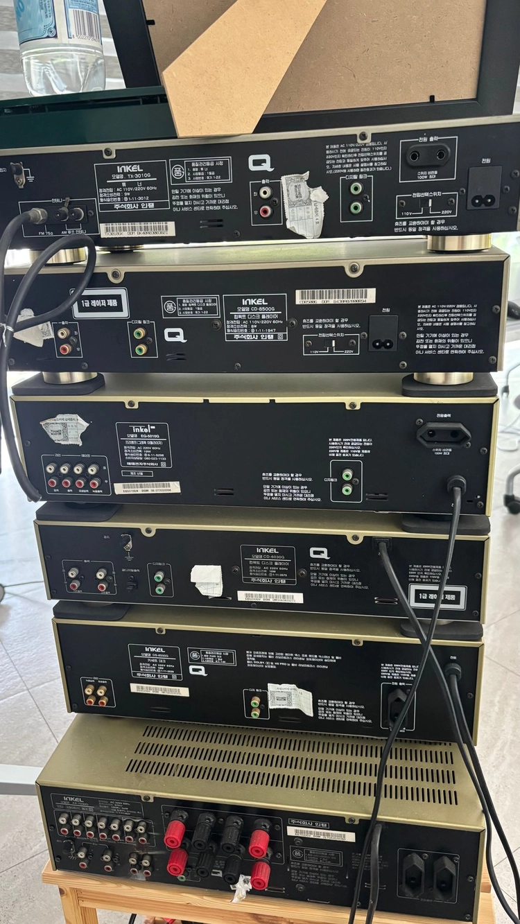 인켈 금장 분리형 오디오세트 AX-7030G 6단 이미지