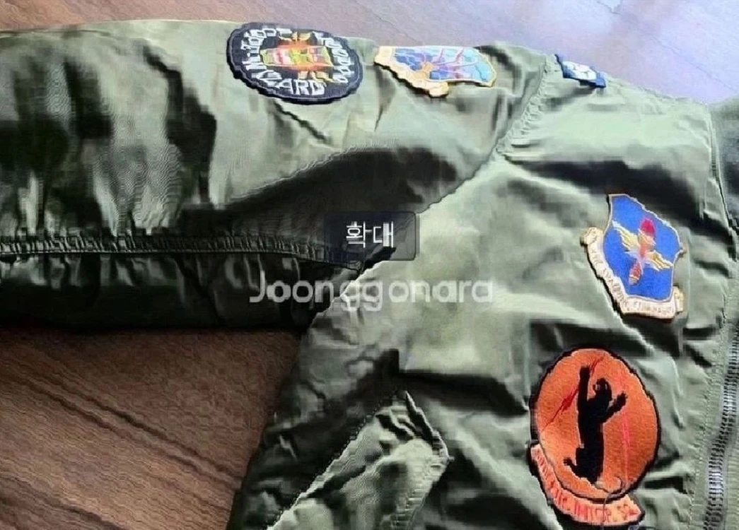 알파인더스트리 [ 한정판 ] MA-1 레귤러 스쿼드론 항공점퍼 Sage Green 블루종 (XL / 110) 이미지