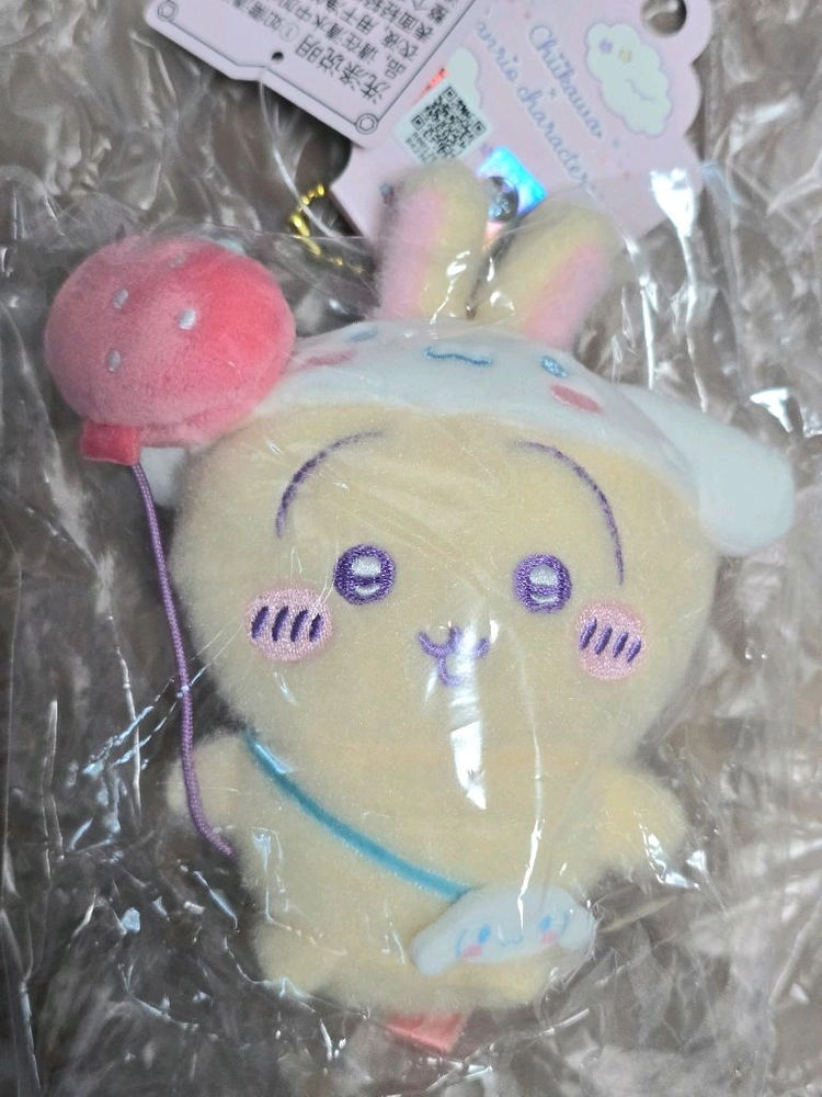 산리오치이카와 콜라보 미니소 신상 우사기 하치와레 마스코트 키링 키티하치 시나모롤우사기 쿠로미몽가 폼푸치이카와 이미지