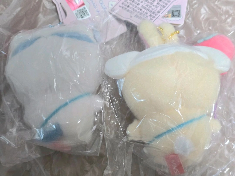 산리오치이카와 콜라보 미니소 신상 우사기 하치와레 마스코트 키링 키티하치 시나모롤우사기 쿠로미몽가 폼푸치이카와 이미지