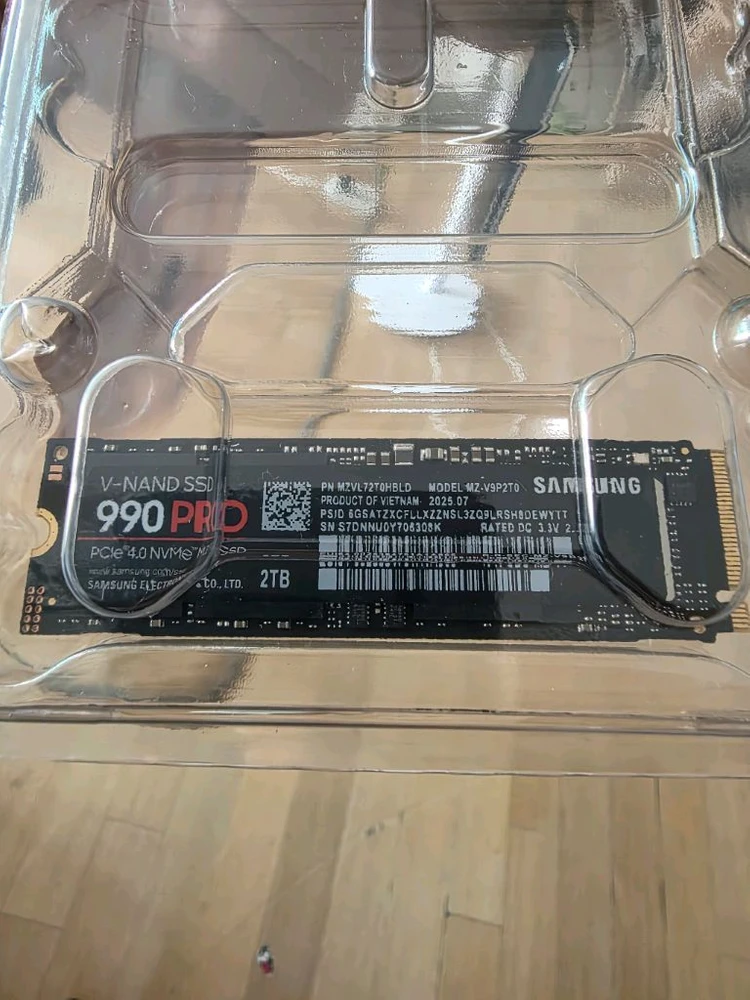 990 pro 삼성 ssd 2tb 국내 정품 급처 이미지