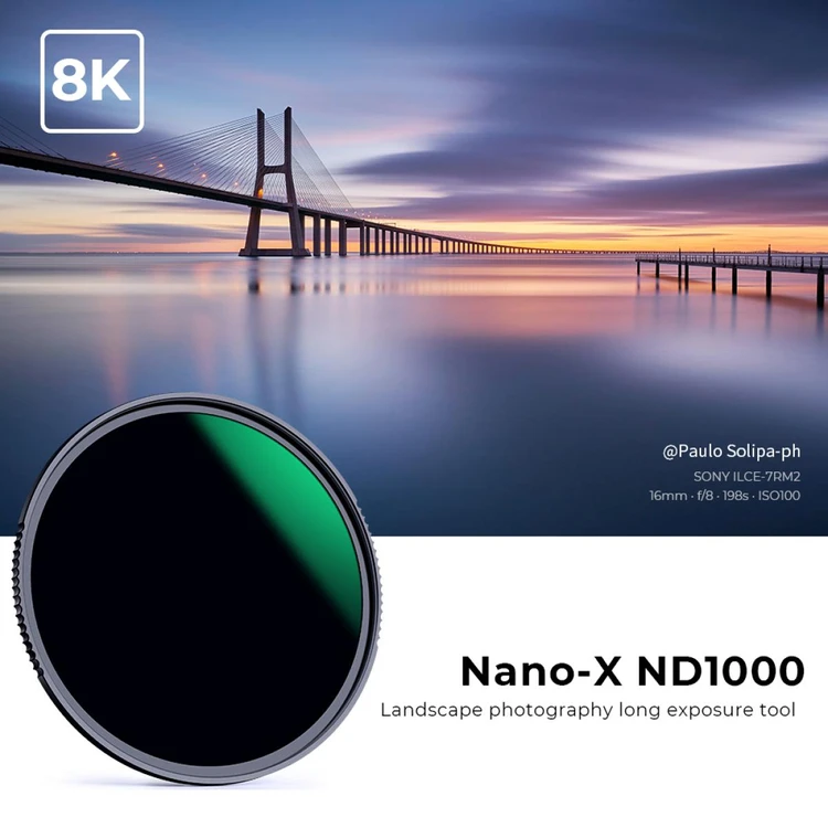 K&F Concept NANO-X 슬림 ND1000 필터 AGC Glass (새상품) (49mm-95mm) 이미지