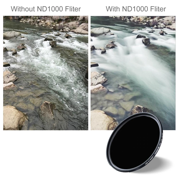 K&F Concept NANO-X 슬림 ND1000 필터 AGC Glass (새상품) (49mm-95mm) 이미지