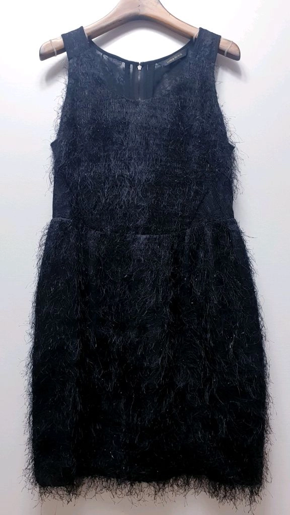 르샵 프린지 미니드레스 파티룩 블랙 미니원피스 이미지