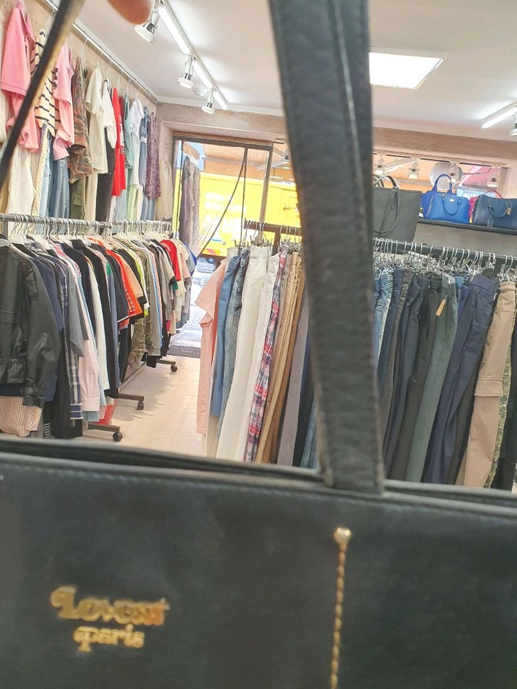 [정품] 러브캣(LOVCAT) 블랙 가죽 숄더 토트백 이미지