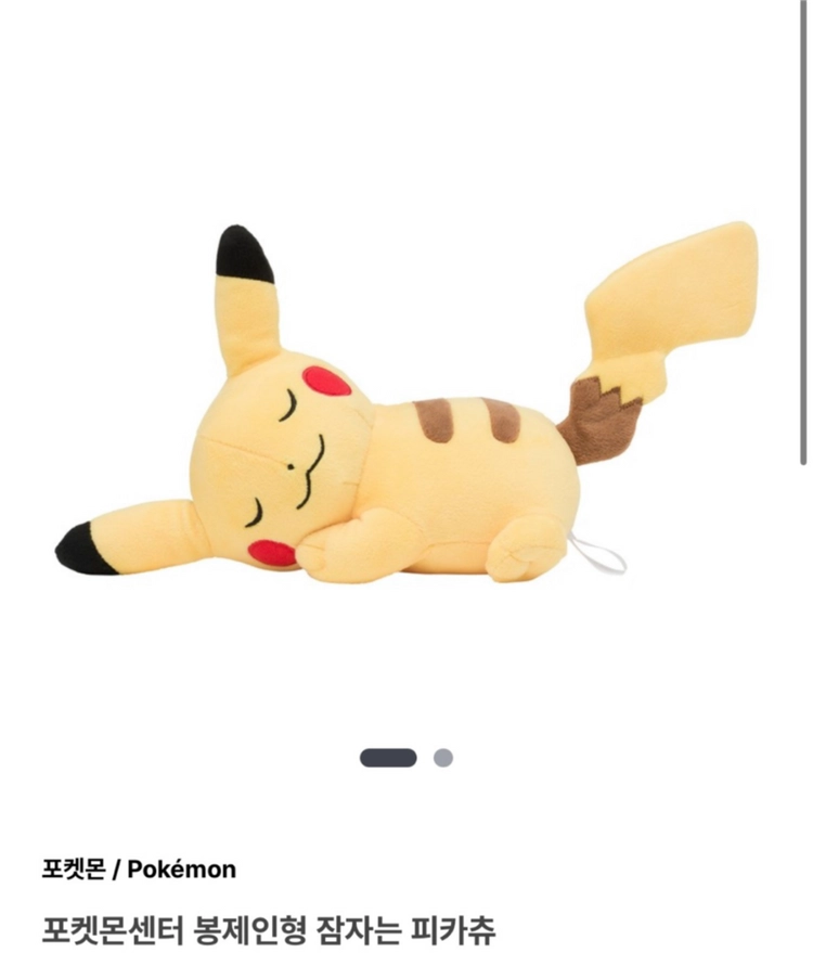 포켓몬 피카츄 인형 2종 + 럭키참 마스코트 키링 이미지