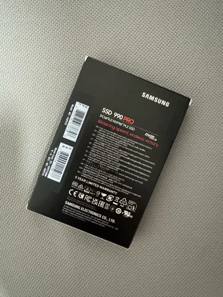 미개봉 새제품, 삼성 990 pro NVMe M.2 2TB SSD 이미지
