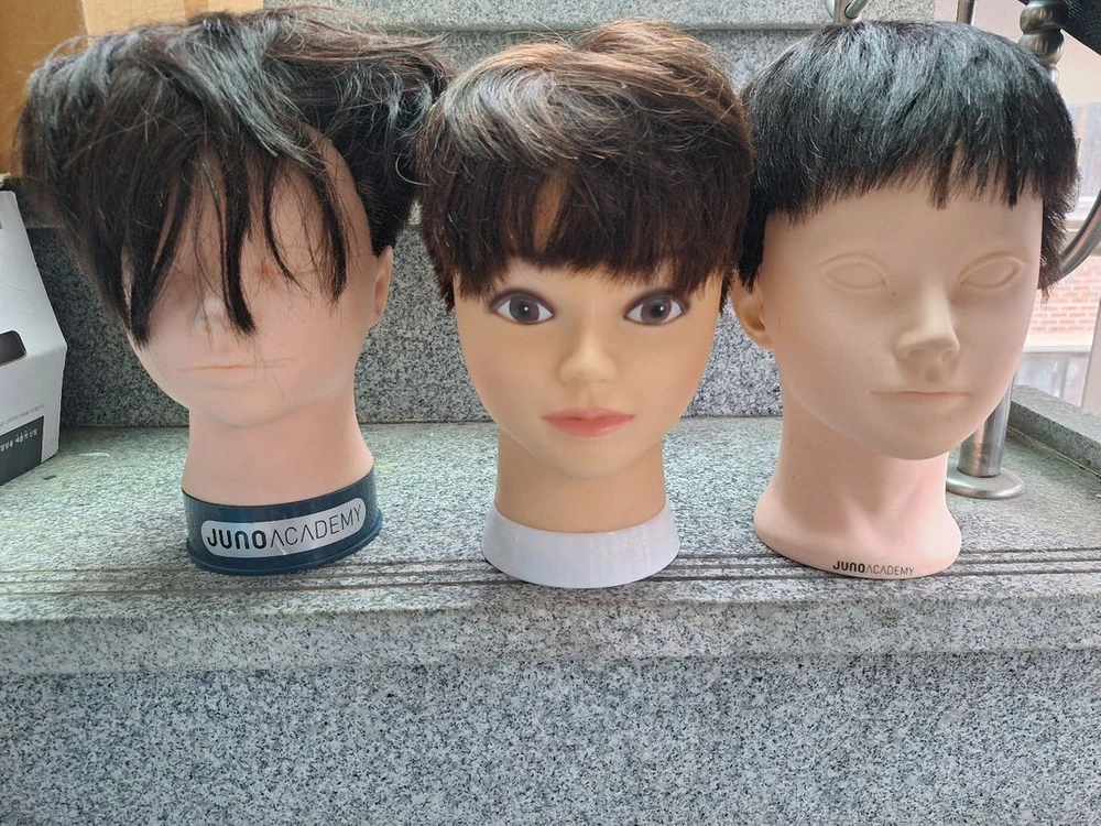 짧은가발 인모100 이미지