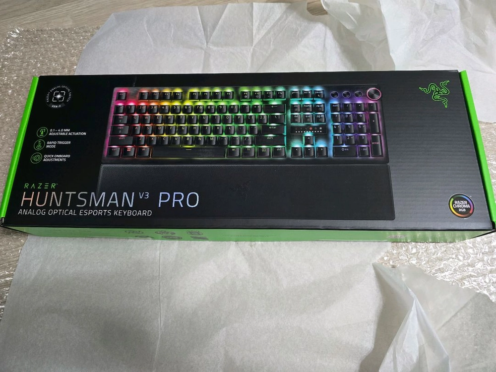 레이저 헌츠맨 V3 PRO 한국어 풀배열 미개봉 새상품 RAZER HUNTSMAN V3 PRO KR 이미지