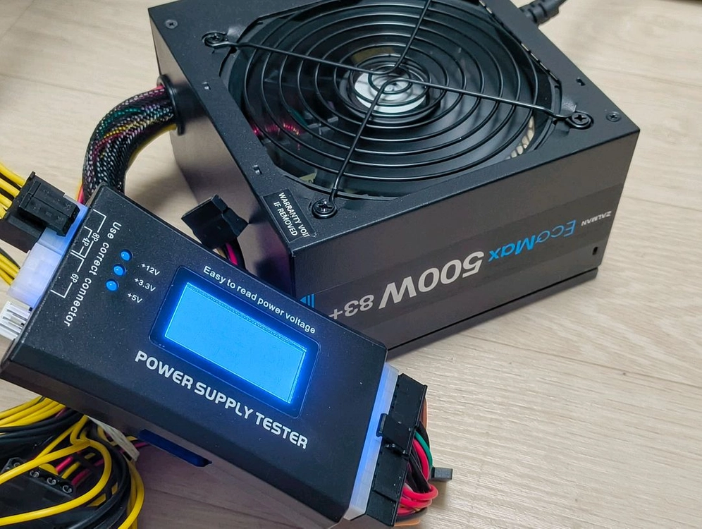 잘만 EcoMax 500W 83+ 파워서플라이 이미지