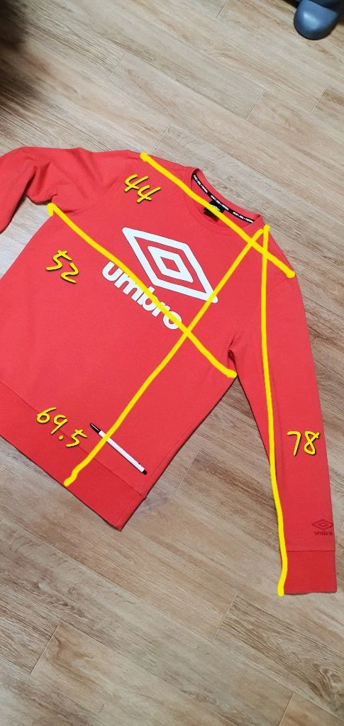 남.100 슬림) 엄브로 남성 긴팔 맨투맨 UMBRO / 남성 긴팔티 ,라운드 티셔츠 이미지