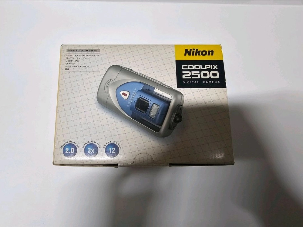 [박스0]니콘 쿨픽스 2500 (올드디카)황조지 카메라 Nikon COOLPIX 2500 나혼산 키 디카 이미지