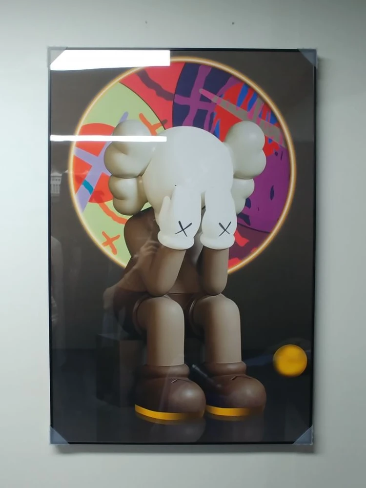 카우스 kaws 베어브릭 대형 피규어 그림 액자 소품 - 안심되는 중고거래