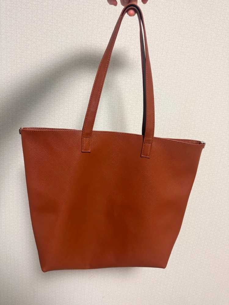 카멜 컬러 숄더 데일리 쇼퍼백 토트백 가방 이미지