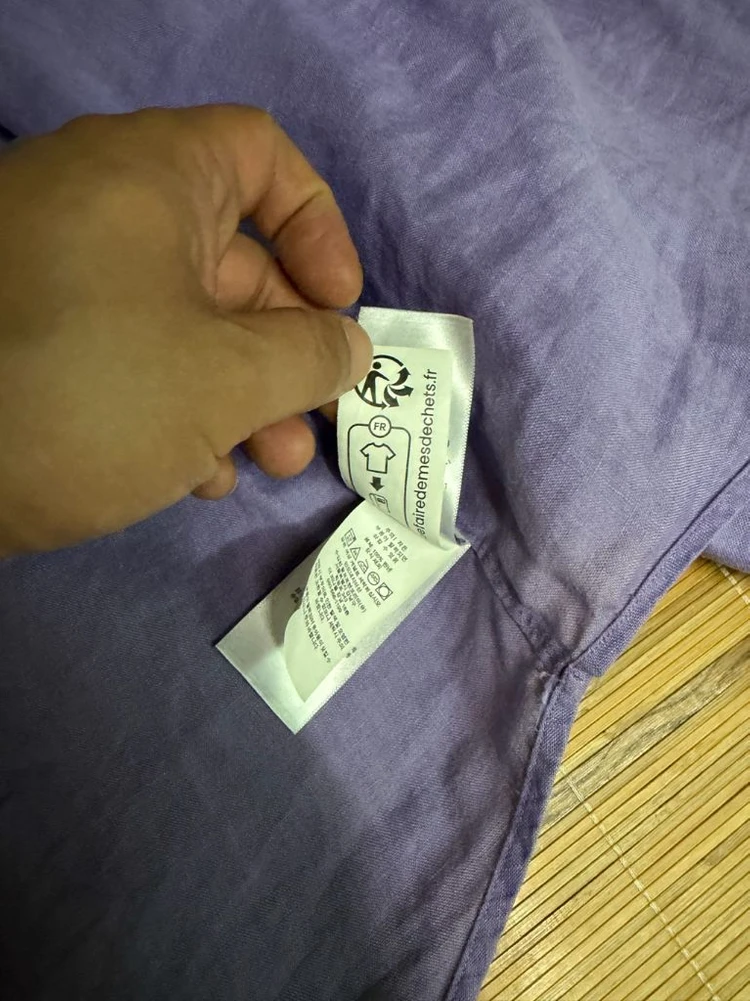 폴로 랄프로렌 린넨 마 소프트 퍼플 연보라 셔츠 남방 M 100 이미지