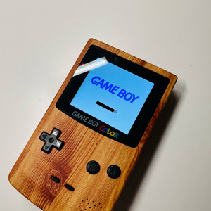 닌텐도 GBC 게임보이 컬러 IPS 백라이트 원목 에디션 판매 (GBA) 이미지