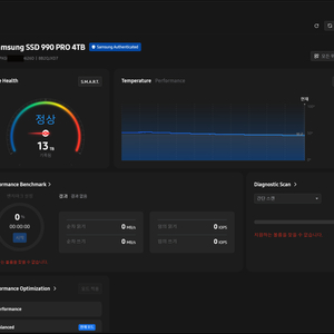 삼성 990 PRO 4TB NVMe M.2 SSD 해외직구 정품 / CrystalDiskInfo 정상 확인 이미지