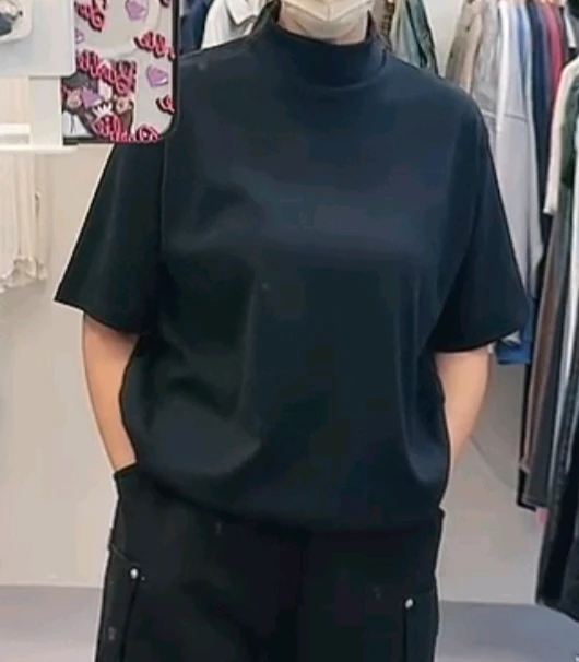 반팔 시보리 맨투맨 이미지