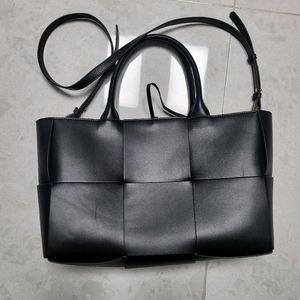 거의새것 수제 위빙 소가죽 토트백 / 보테가 느낌 이미지