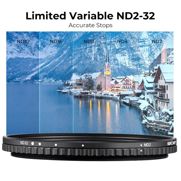 K&F Concept 95mm NANO-X ND2-32 가변 ND 필터 (새상품) 8K AGC Glass 이미지