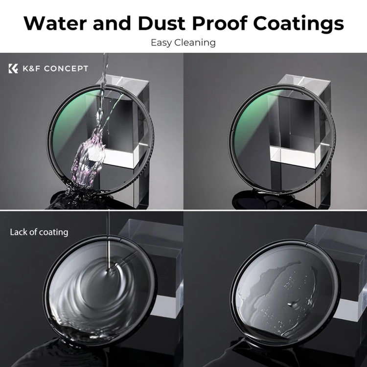 K&F Concept 95mm NANO-X ND2-32 가변 ND 필터 (새상품) 8K AGC Glass 이미지