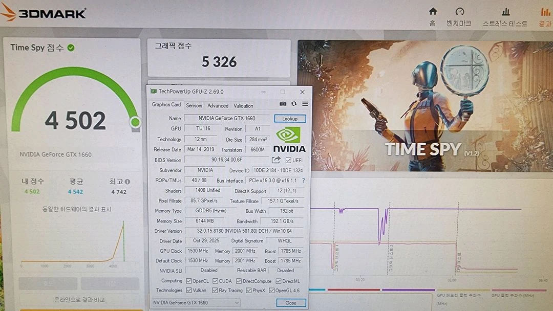 갤럯 GTX 1660 6g 그래픽카드 판매합니다 이미지