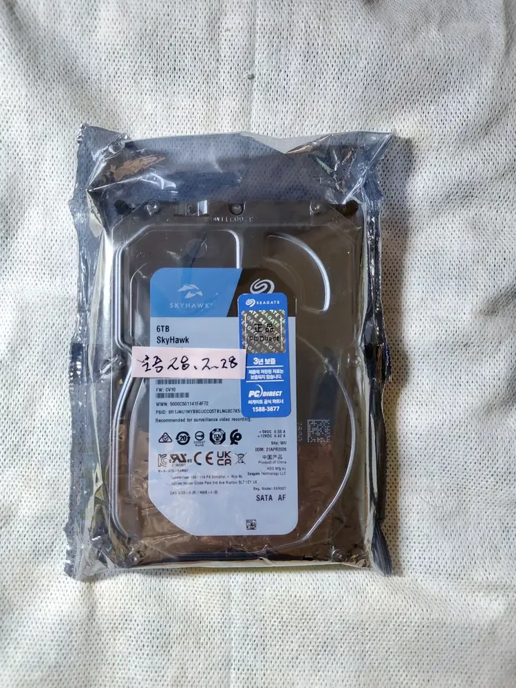 미개봉 씨게이트 스카이호크 HDD 6TB 5400/256M 이미지