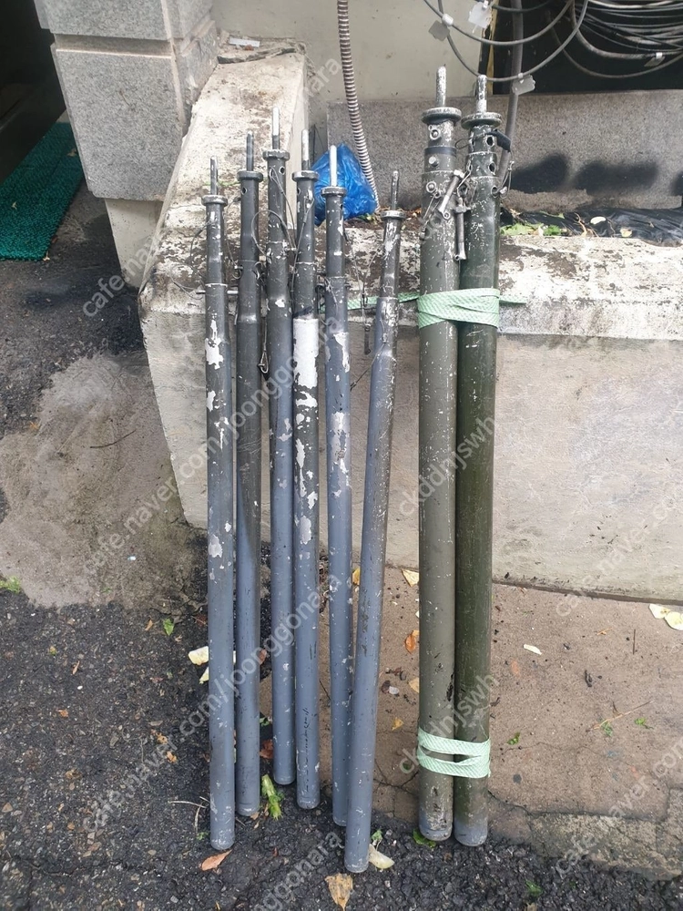 미군 3단폴대 /물통 /기름통 /탄통 /모포 /포단 이미지