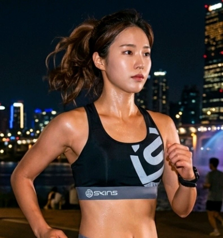 새상품 스킨스 러닝탑 헬스 요가 필라 런닝 쇼츠 반바지 스포츠 브라 탑 세트 55 66 이미지