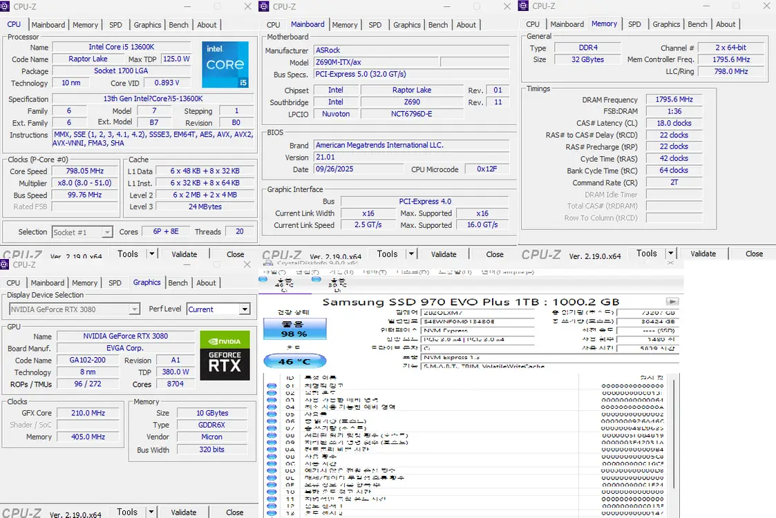 13600K 32GB RTX 3080 SFF PC 본체 팝니다 이미지