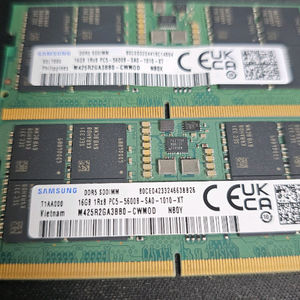 삼성 DDR5 16GB 5600MHz 노트북 램 2개 이미지