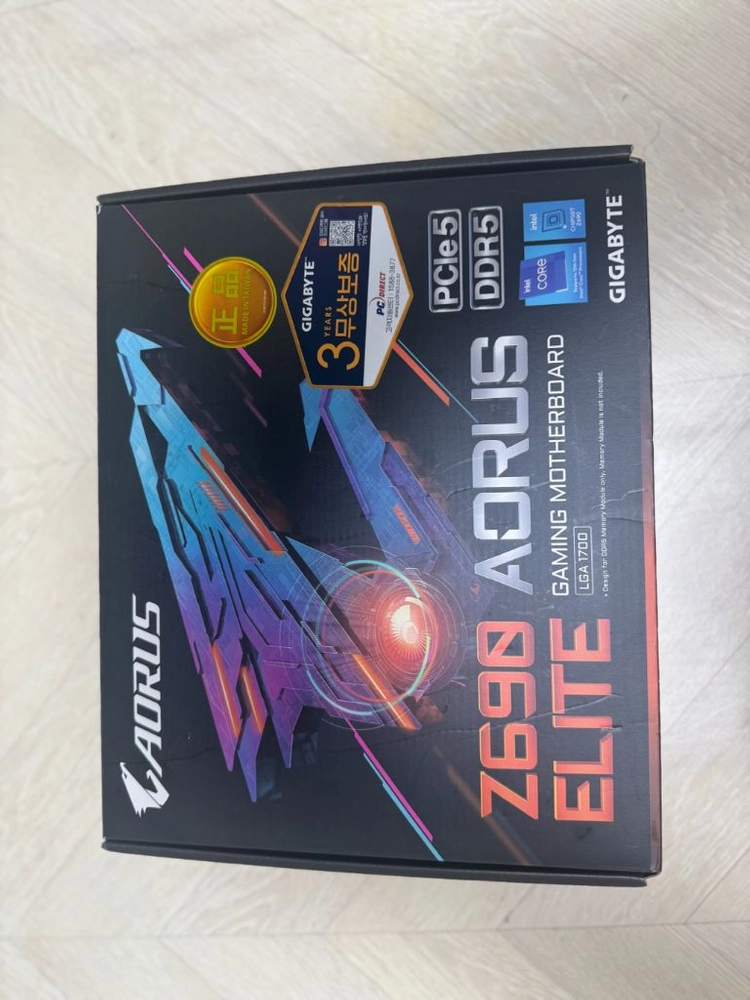 인텔13600k + z690 aorus elite 메인보드 판매합니다 이미지