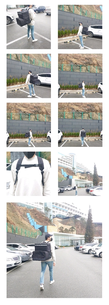 카멜레온 바스켓 빅맨 배달 가방 이미지