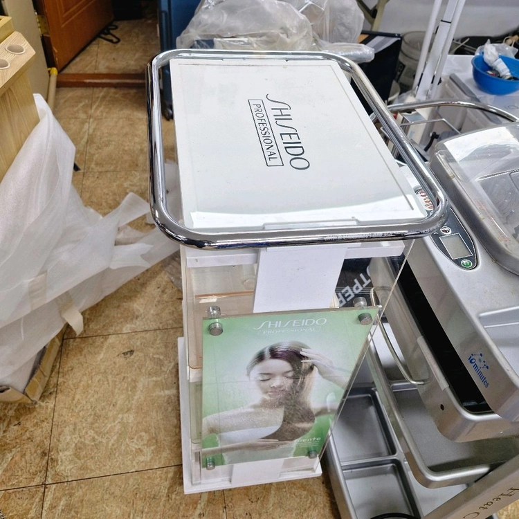미용실 시세이도 철제 트레이 츄레이 창고정리 이미지