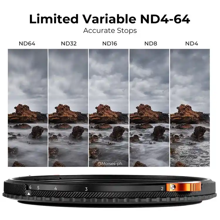 K&F Concept NANO-X 가변 ND4-64+CPL 필터 (새상품) AGC Glass (49mm-82mm) 이미지
